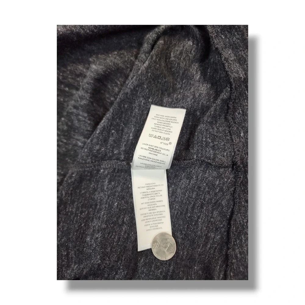 POLO RALPH LAUREN Classic Fit Charcoal Heather‎ Long Sleeve T-Shirt Men's XL